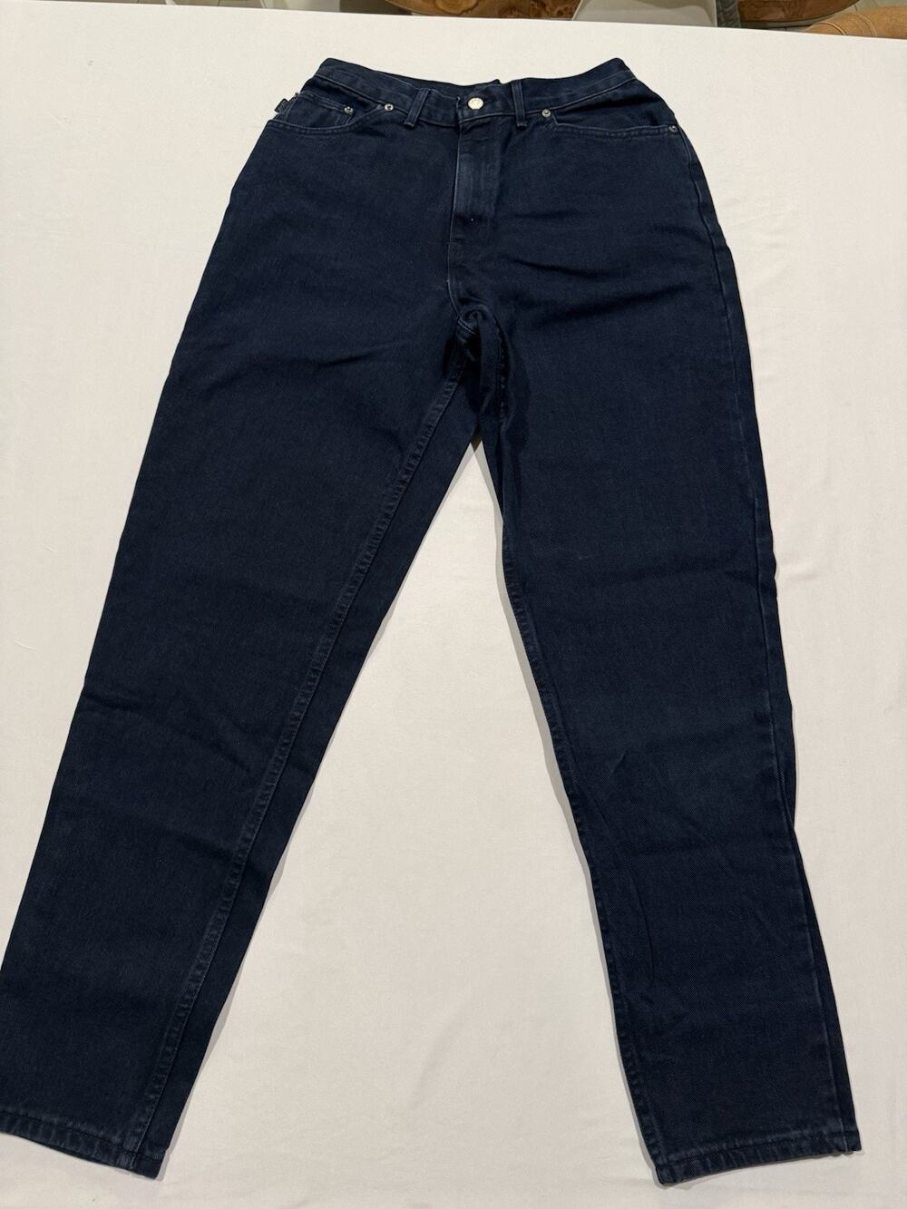 Vintage 90’s Chic Relaxed Fit Jeans Women’s 12 Average New 100% Cotton Dark Wash